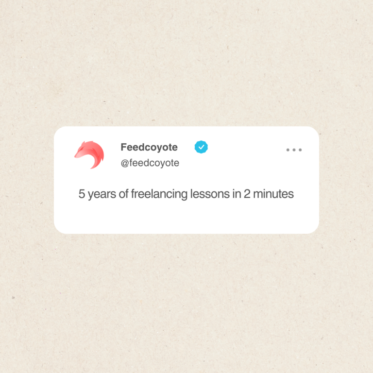 5 Years of Freelancing Lessons in 2 Minutes